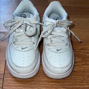 Nike Kids White Lace-Up Sneakers